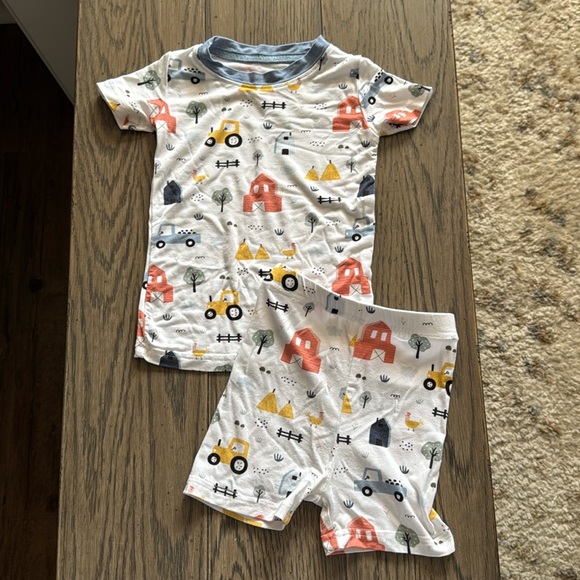 Stitchy Fish Farmer In The Dell Babmboo Short Set - Picture 2 of 4